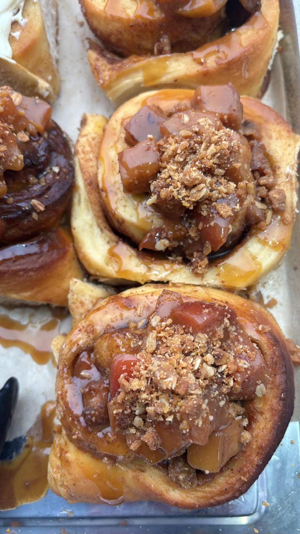 Apple Crumble Cinnamon Scroll