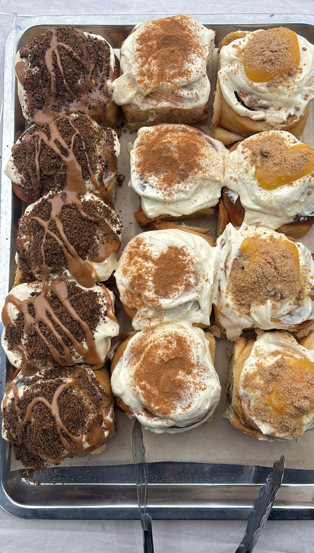 Full tray of assorted scroll flavours